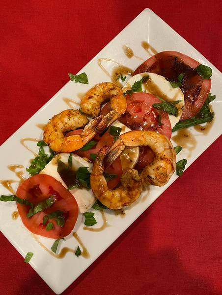 Shrimp and Caprese Salad